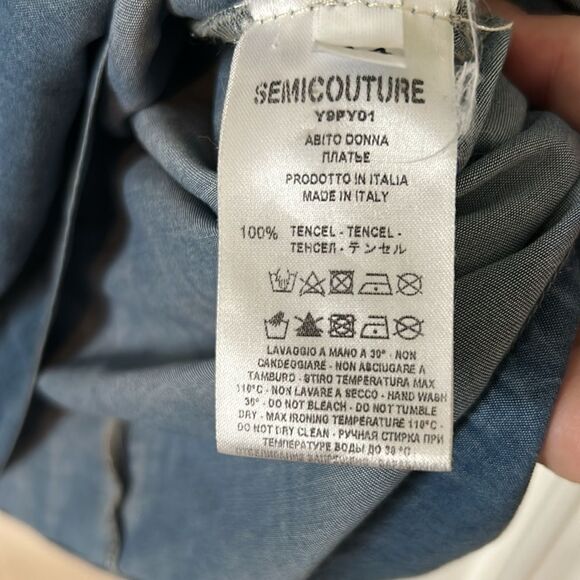 Semicouture 01 denim dress - size L - Picture 6 of 10